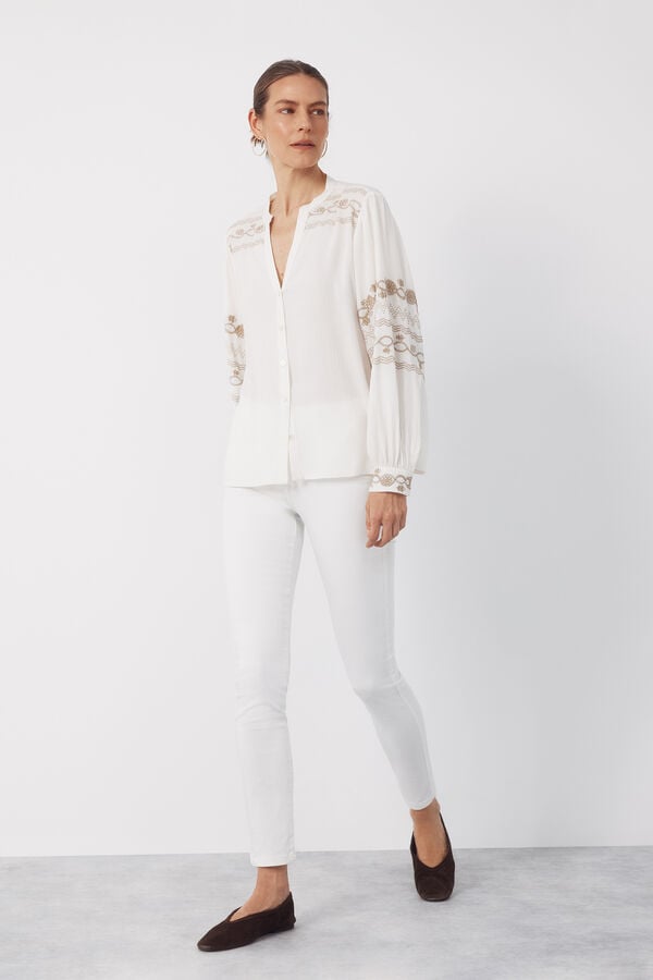 Cortefiel Jeans sensational color White