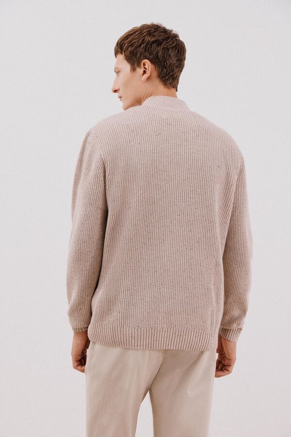 Cortefiel Pearl jersey-knit Beige