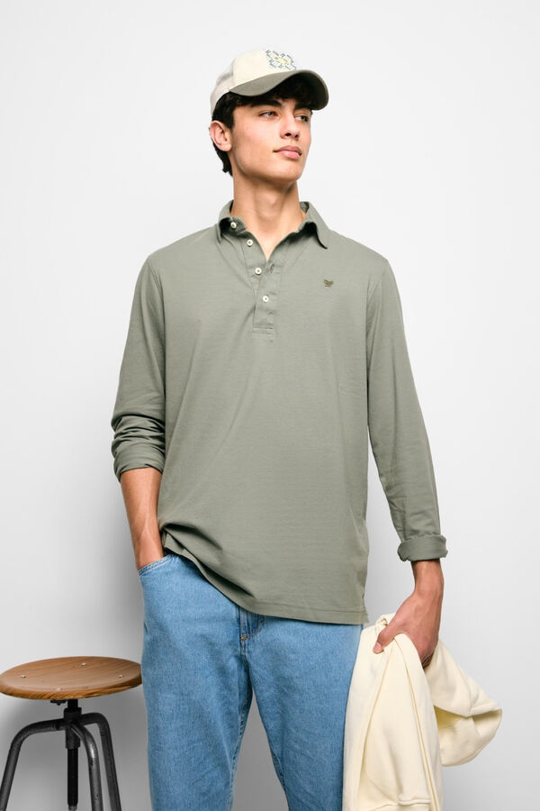Silbon Camisola polo manga comprida Verde