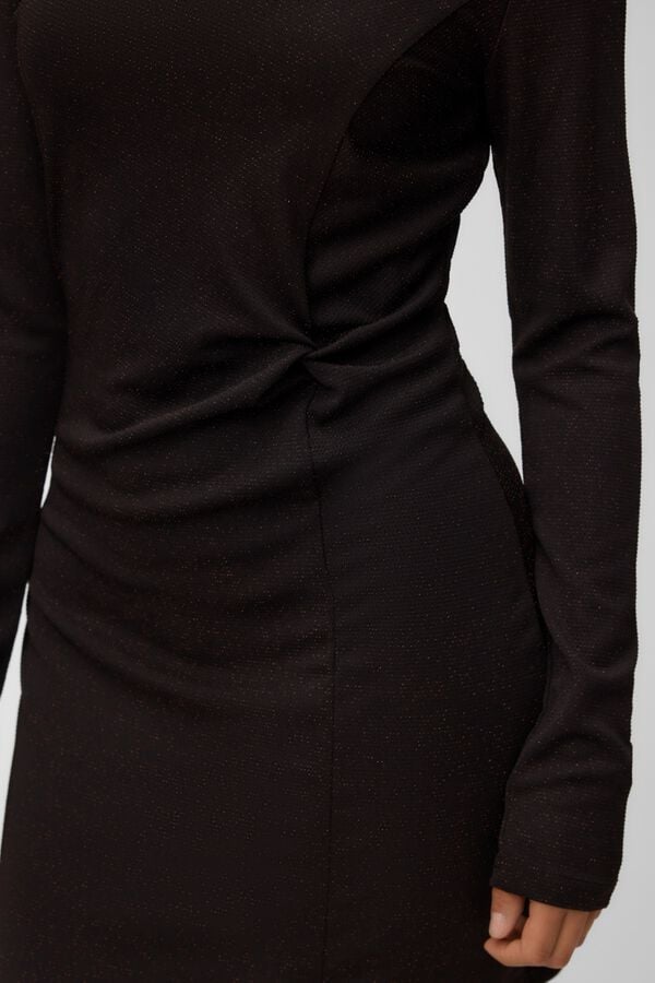 Vero Moda Shimmer short dress Dark brown