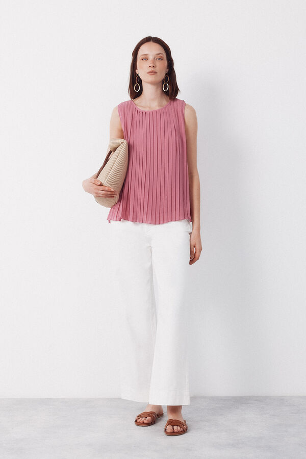 Cortefiel Blusa plissada Subiu