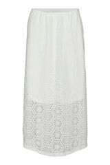 Vero Moda Saia longa com detalhes vazados Branco