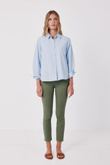 Cortefiel Coloured cropped skinny jeans Kaki
