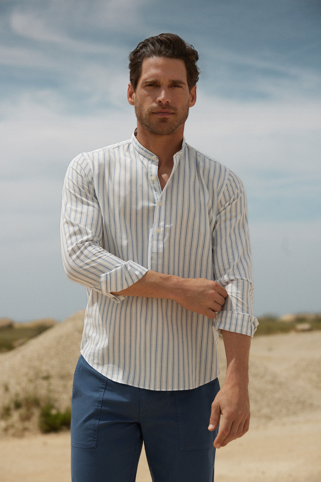Polera best sale rayas hombre