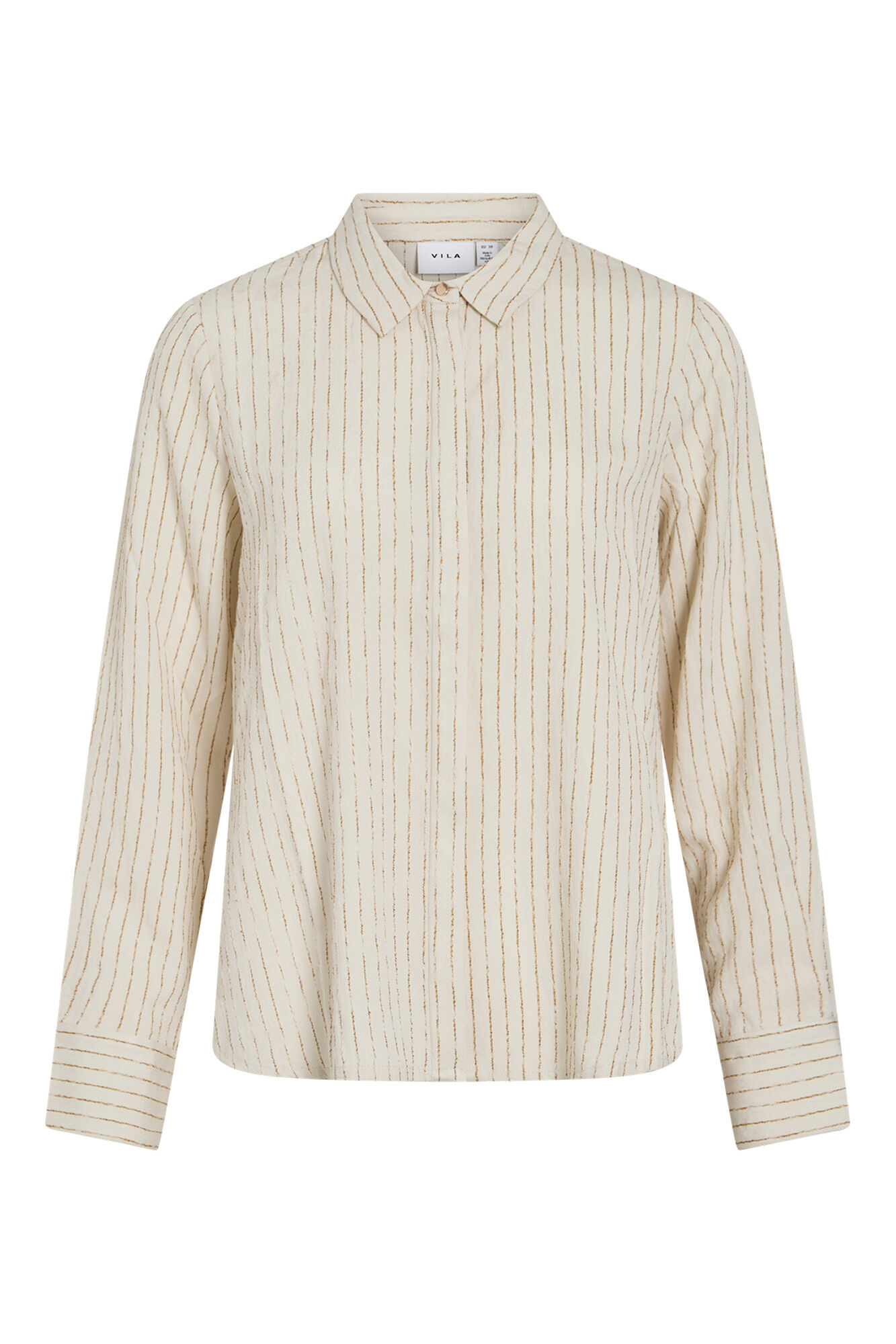 Vila Camisa &agrave;s riscas em viscose