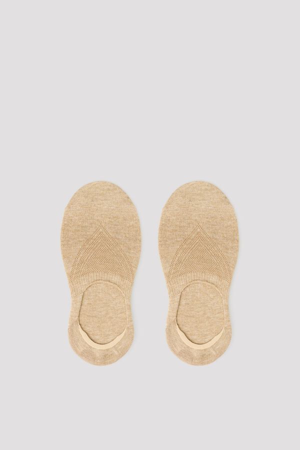 Cortefiel No-show socks with COOLMAX&reg; Brown