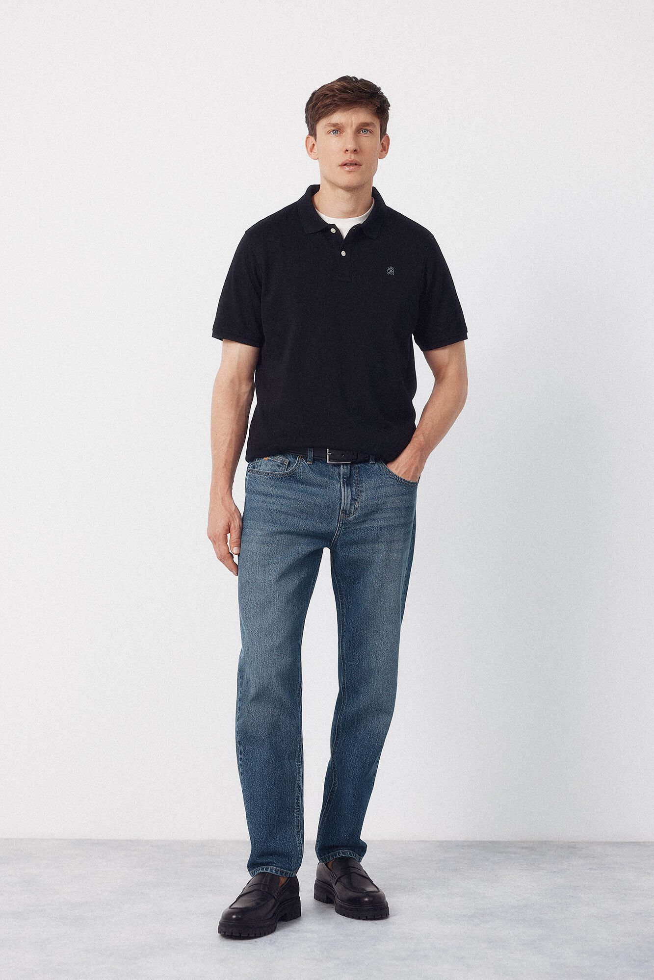Cortefiel Basic piqu&eacute; polo shirt
