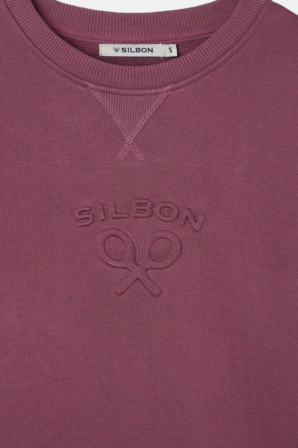 Cortefiel Sudadera woman silbon clásico Granate