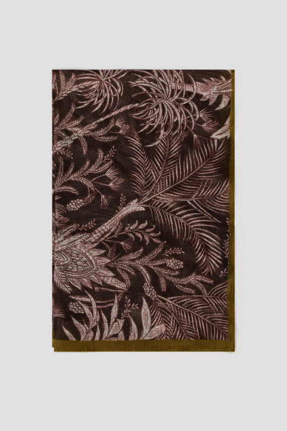 Pañuelo satinado palmeras