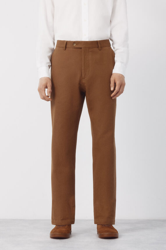 Pantalón traje coordinado mezcla lino