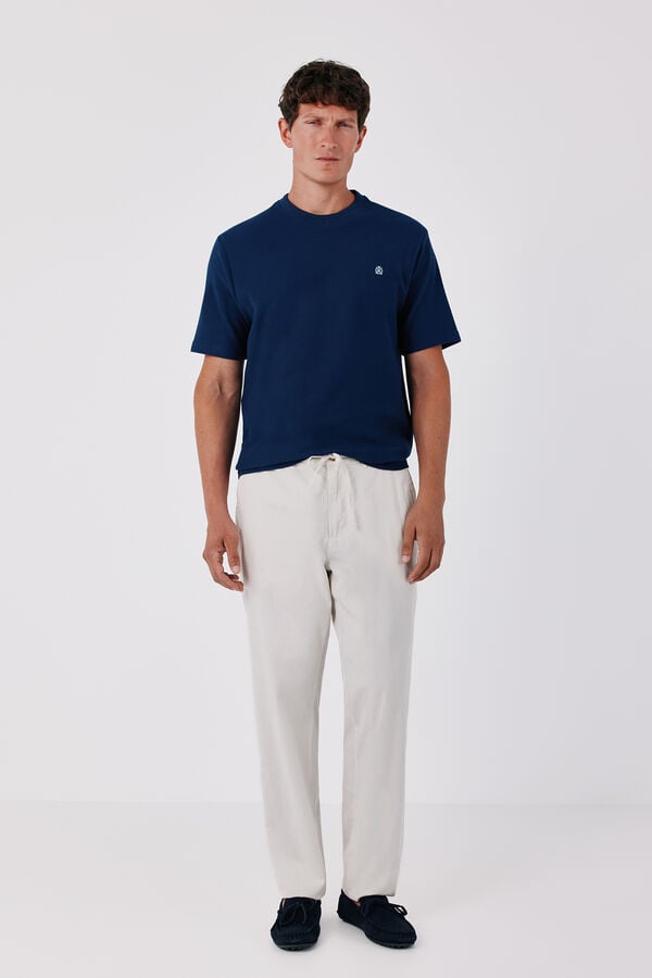 Cortefiel T-shirt estruturada Azul