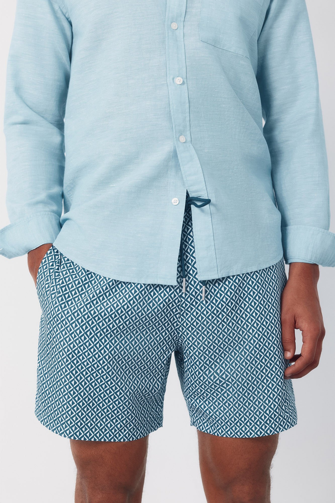 Cortefiel Diamond print swimwear