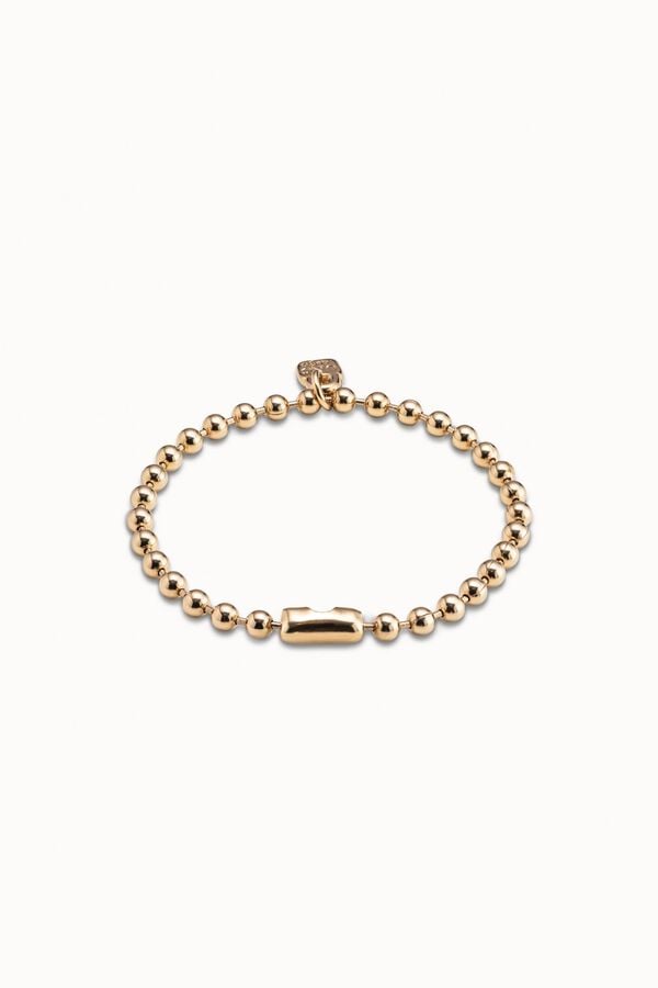 UNOde50 Pulseira de contas banho a ouro Dourado