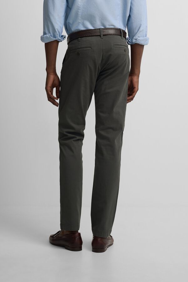 Silbon Pantalon sport chino Kaki