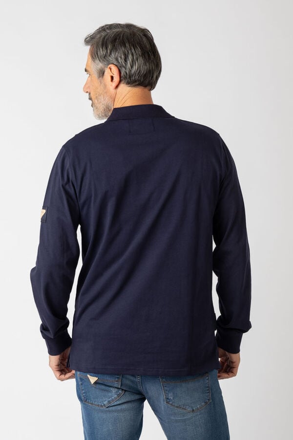 Privata Polo de manga comprida Azul