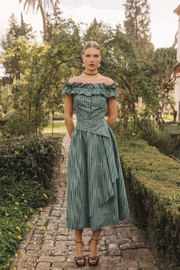 Cherubina Cameron skirt Turquoise