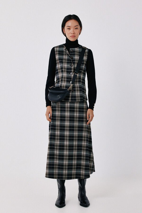 Cortefiel Closed gilet Printed grey