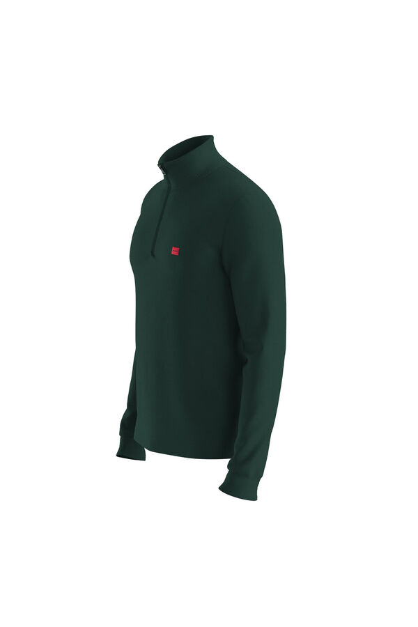 HUGO Camisola com fecho-éclair Verde