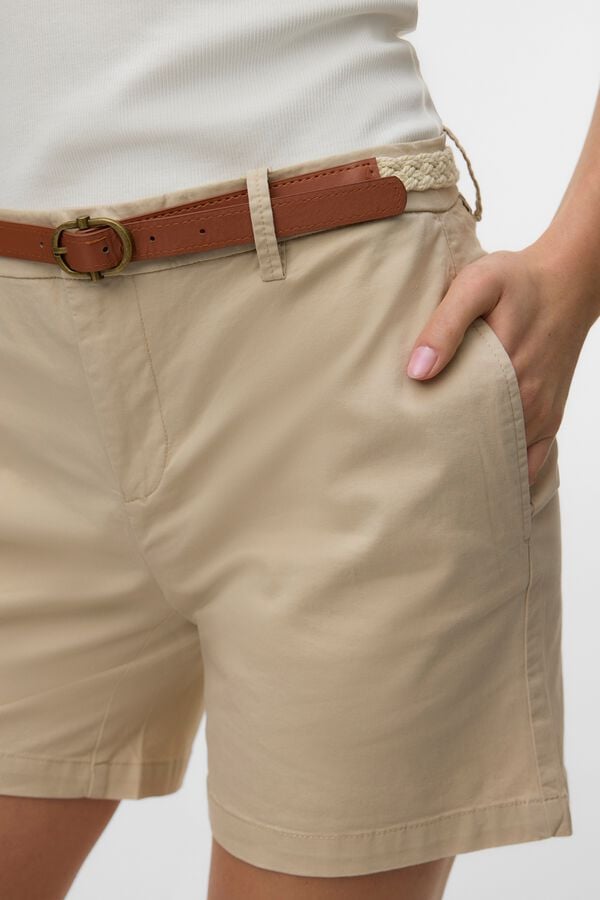 Vero Moda Cal&ccedil;&otilde;es de algod&atilde;o Tostado