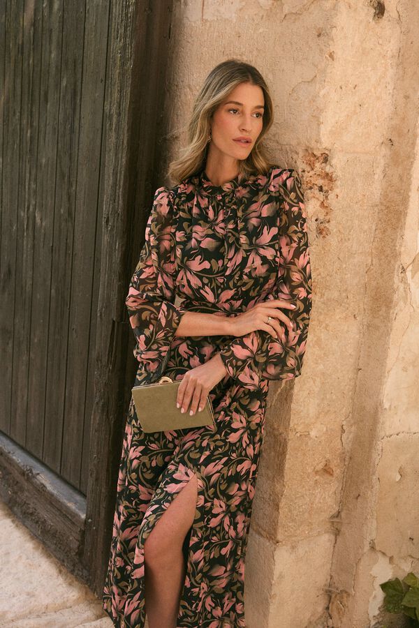 Pol&iacute;n Et Moi Vestido de flores Antu&eacute;rpia Verde