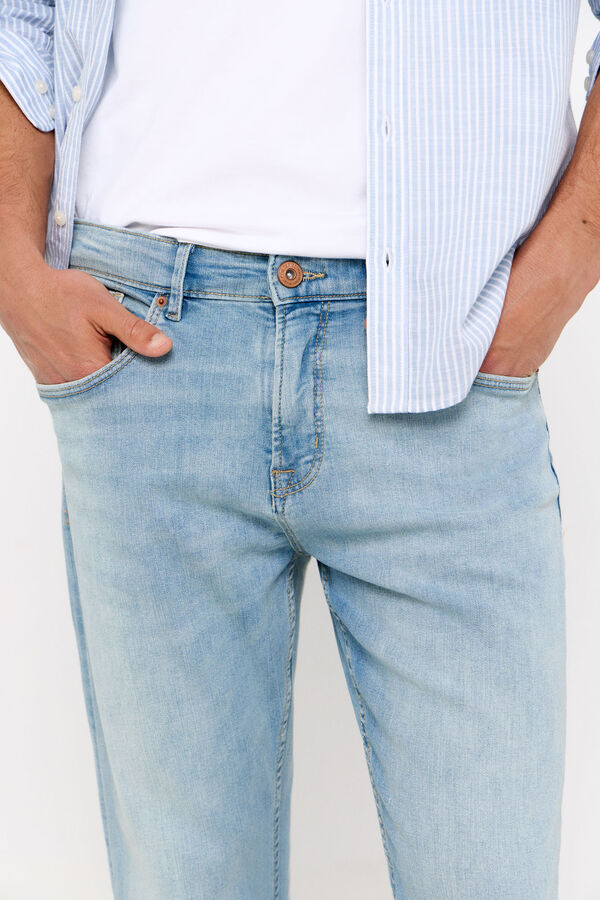 Cortefiel Slim-fit lightweight jeans Blue