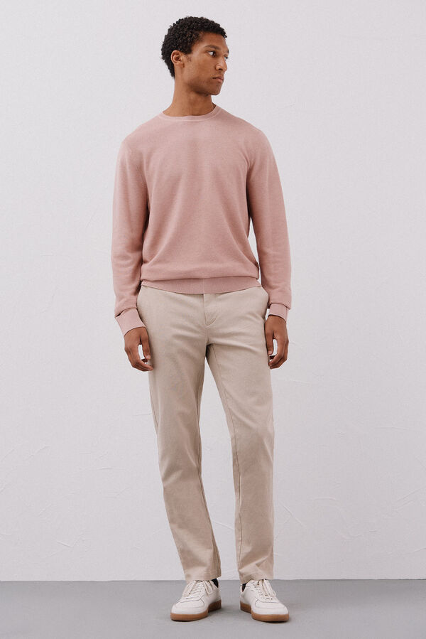 Cortefiel Fine knit jumper  Pink