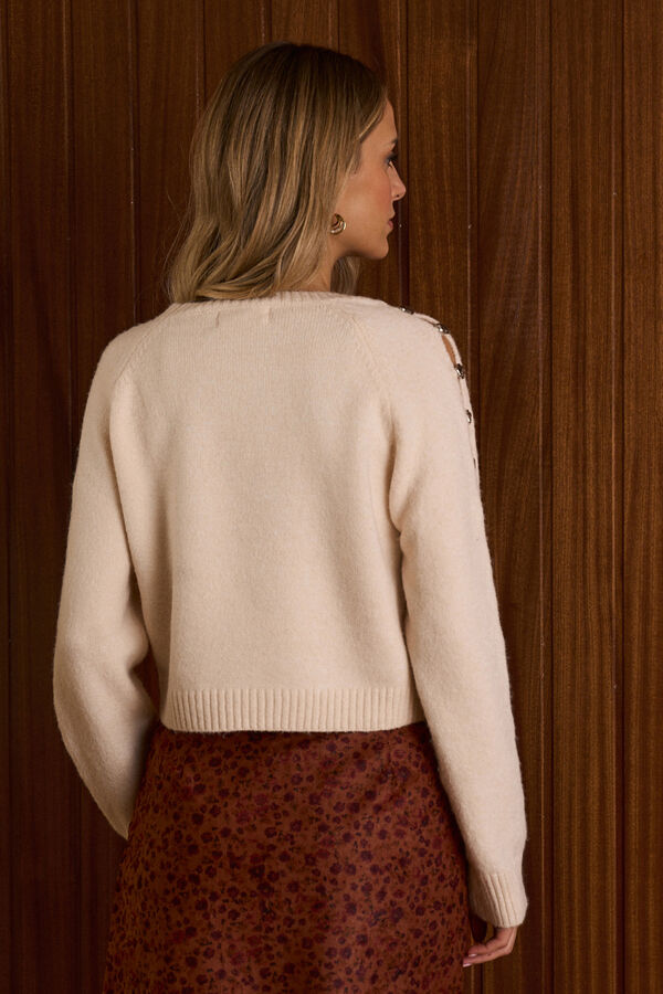 Pol&iacute;n Et Moi Pedras de Jersey Tostado