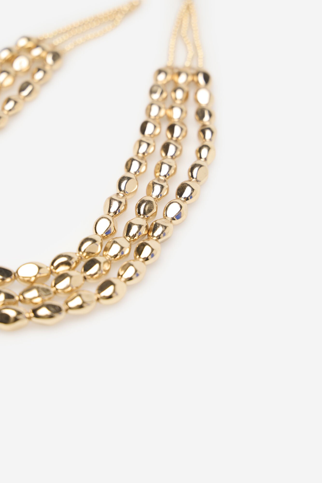 Cortefiel Gold beaded necklace