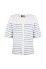Cortefiel Short sleeve jacket Blue