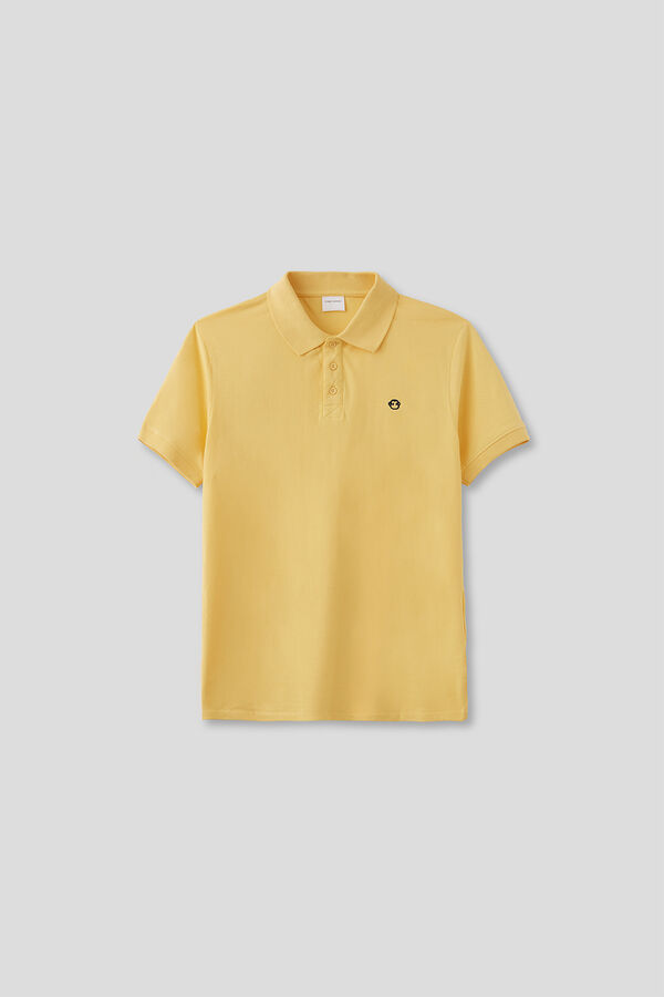 Street Monkey Short sleeve polo shirt Yellow