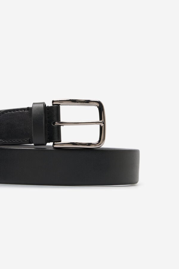 Cortefiel Stretch dress belt Black