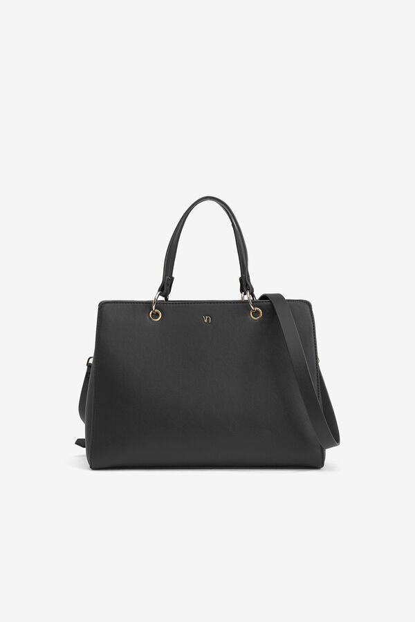 Vilanova Bolso City Efecto Piel Negro