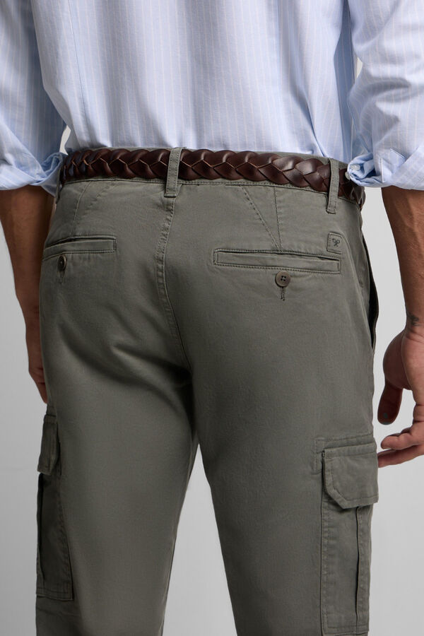 Silbon Calça cargo casual Verde