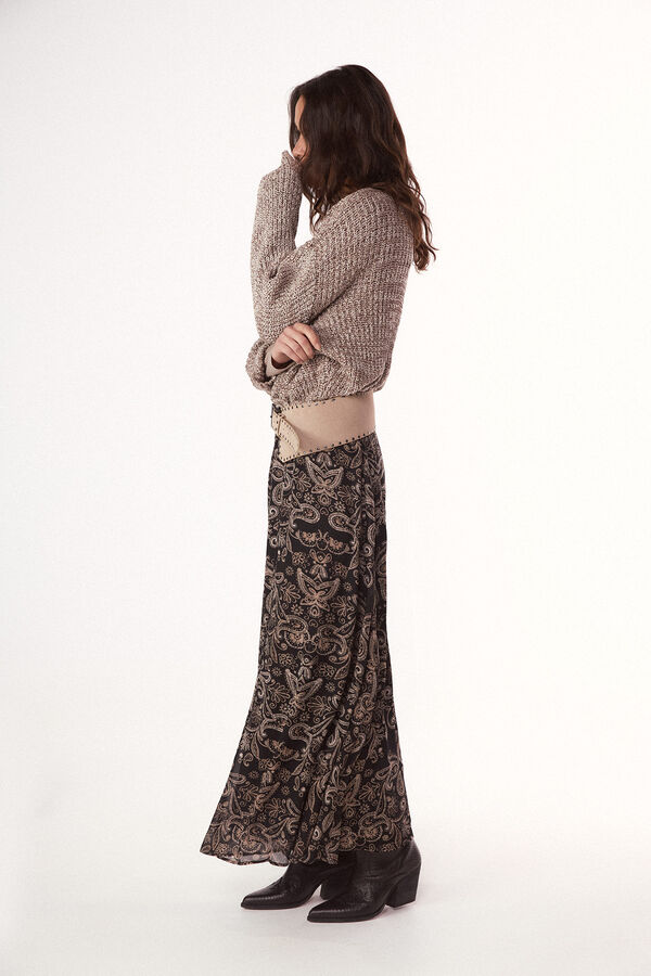 Slowlove Falda estampada con gomas Multicolorido