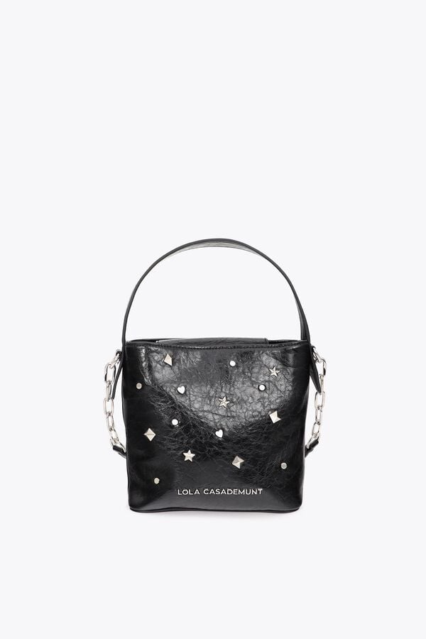 Lola Casademunt Crossbody bag with studs Black
