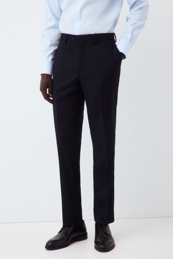 Cortefiel Striped trousers Serie XXI Navy