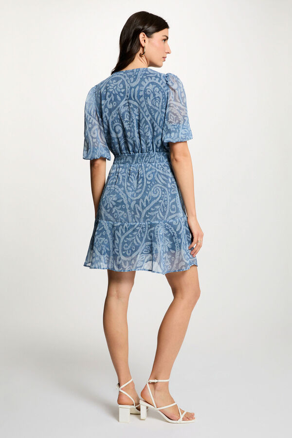 Morgan Vestido curto cruzado Multicolorido