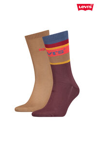 Cortefiel Colour block stripes calf-length Levi’s® socks pack  Lilac