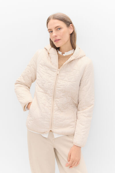 Cortefiel Ultralight quilted jacket Ivory