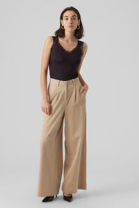 Vero Moda Top justo de mulher com renda