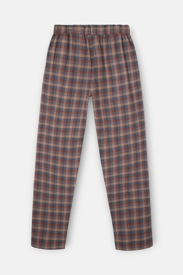 Silbon Pijama pijama tartan Cinzento