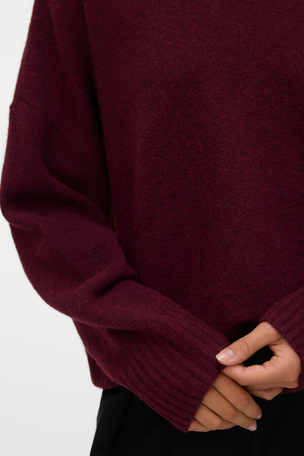 Vero Moda Camisola de malha com gola redonda  Roxo