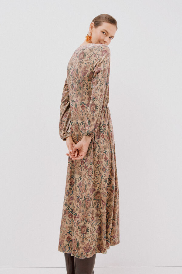 Cortefiel print velvet dress Multicolour