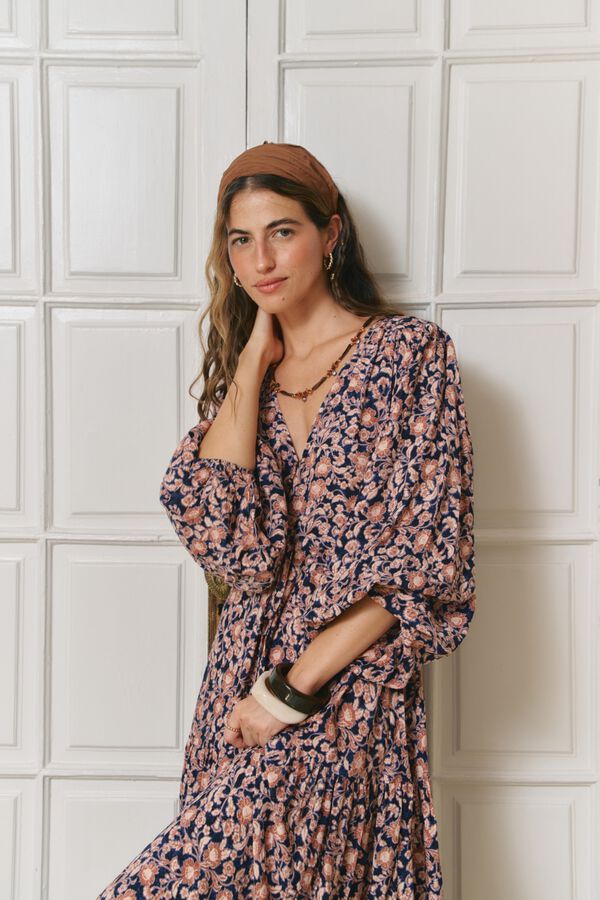 Jaase Vestido maxi Teresa Multicolorido
