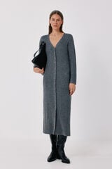 Cortefiel Soft midi cardigan Grey