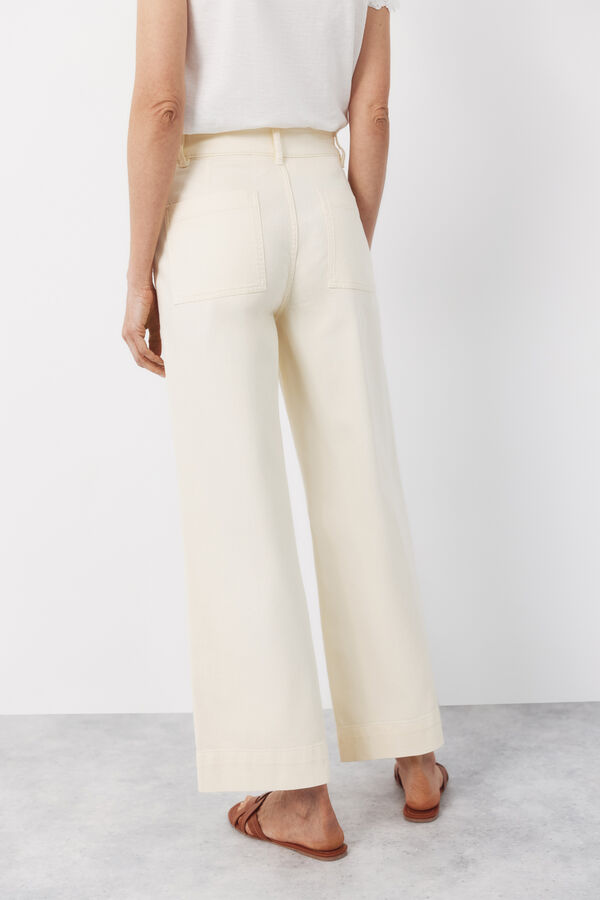 Cortefiel Cal&ccedil;as com debrum Amarelo