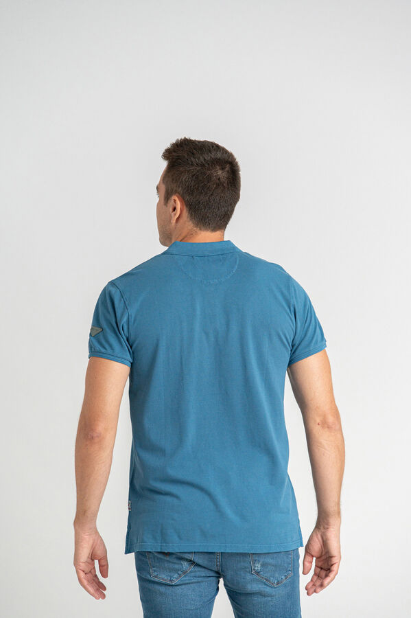 Privata Polo piqué lavado 100% algodón Azul