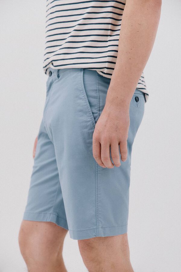 Cortefiel Chino bermuda shorts Blue
