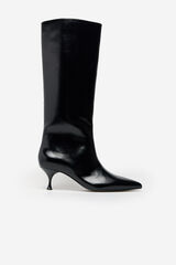 Cortefiel Thin heel boot Black