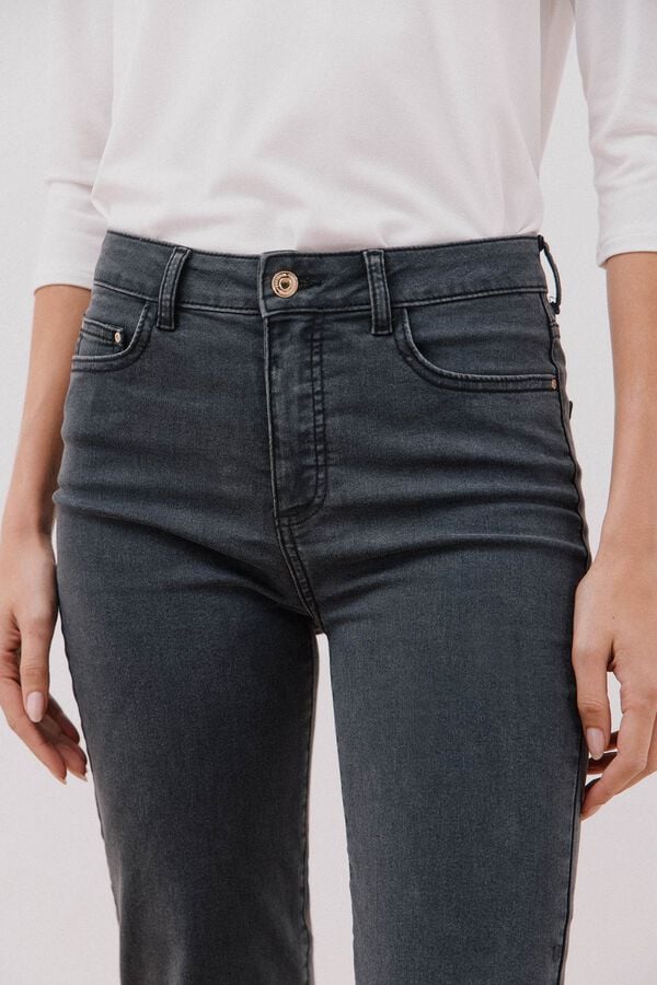 Cortefiel Sensational straight jeans Dark grey